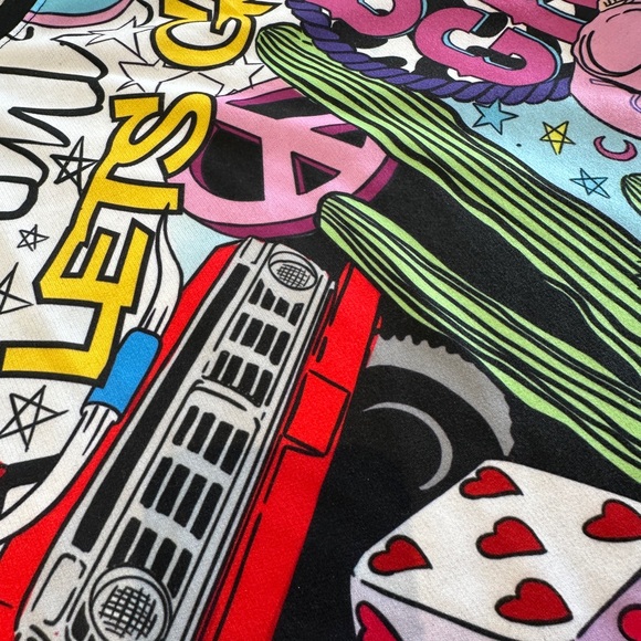 ROCK ‘N KARMA Pocket Sweatshirt Dress - Cowgirl Print Size L - Picture 10 of 13